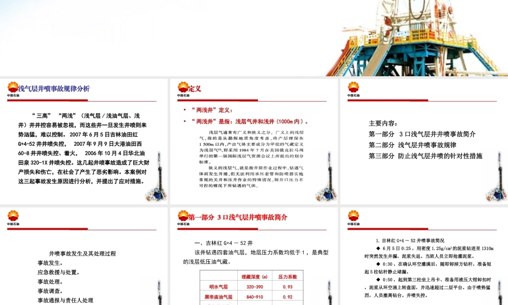 浅气层井喷失控事故案例分析