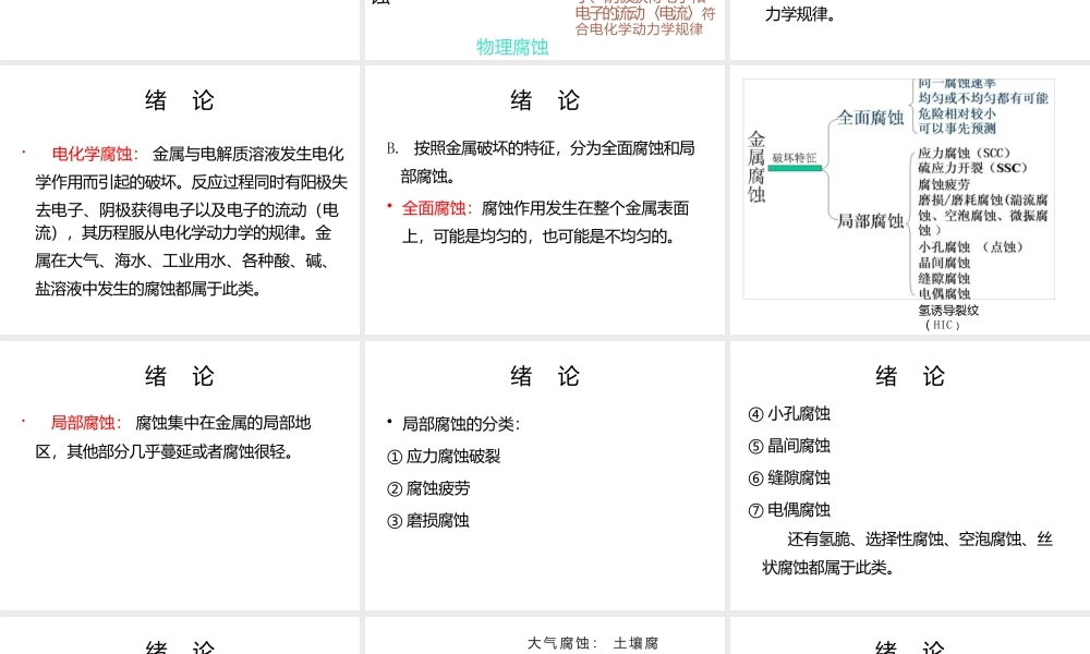 《海洋腐蚀与防护》全套教学课件