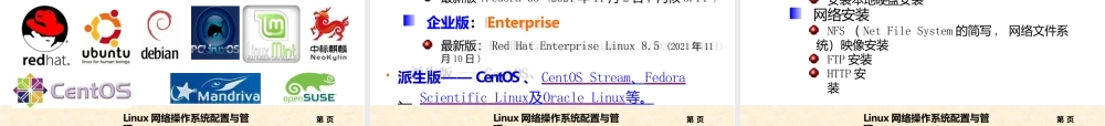 Linux网络操作系统配置与管理(第四版)全套教学课件