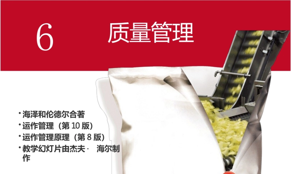 海泽运作管理中文版教学课件