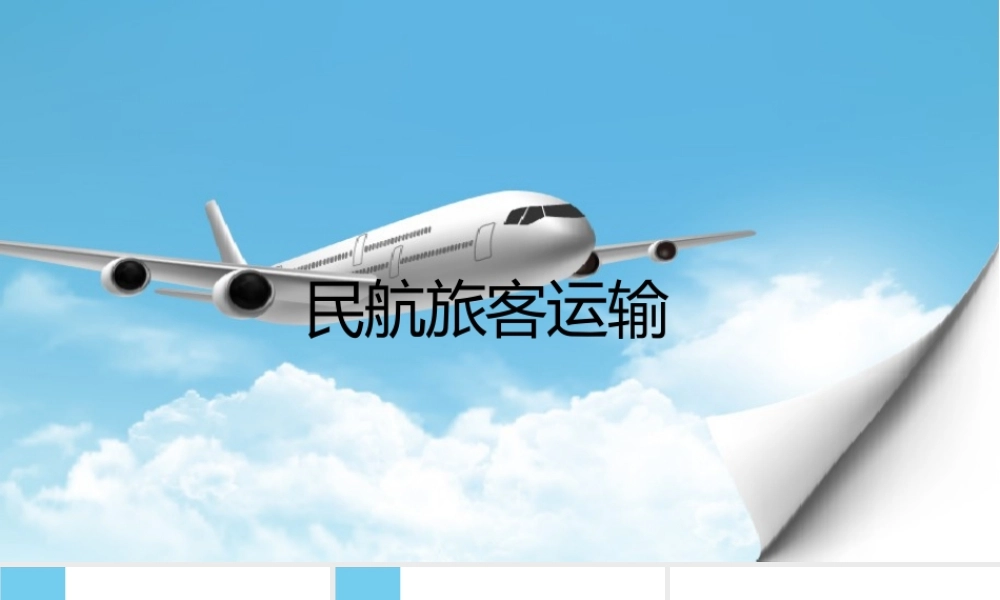 整套课件民航旅客运输