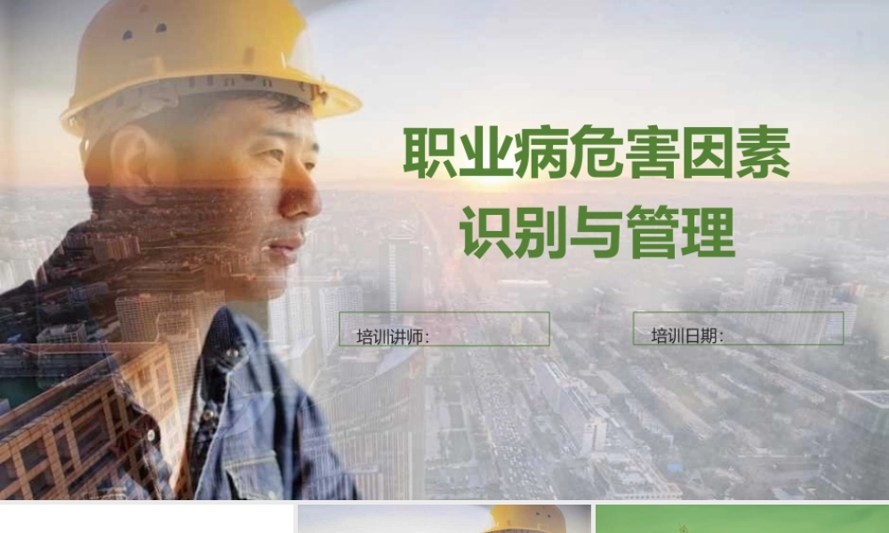 职业病危害因素识别及管理课件