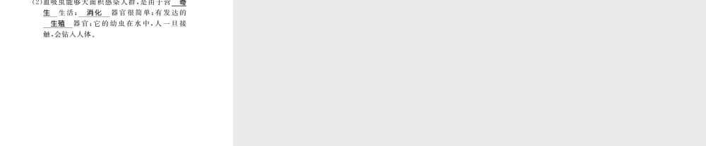 八年级生物上册 第五单元 第1章 第1节 腔肠动物和扁形动物习题课件 （新版）新人教版-（新版）新人教版初中八年级上册生物课件