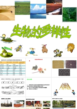 八年级生物上册 第6单元 第2章 认识生物的多样性课件 新人教版