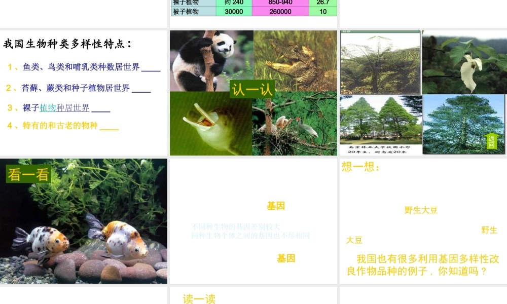 八年级生物上册 第6单元 第2章 认识生物的多样性课件2 新人教版