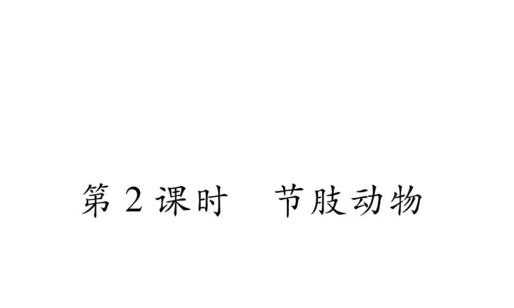 八年级生物上册 第五单元 第1章 第三节 软体动物和节肢动物（第2课时 节肢动物）课件 （新版）新人教版-（新版）新人教版初中八年级上册生物课件