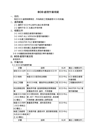 ECO處理作業規範