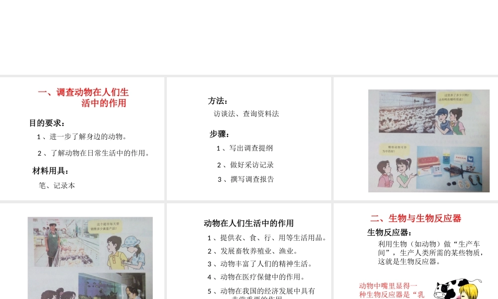 八年级生物上册 第七单元 第三章 第二节 动物与人类生活的关系课件 鲁科版五四制-鲁科版初中八年级上册生物课件