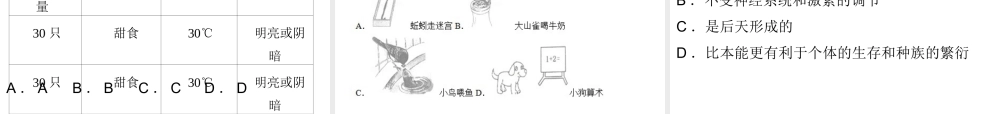 八年级生物上册 第五单元 第16章 第1节 先天性行为和后天学习行为课件 （新版）北师大版-（新版）北师大级上册生物课件