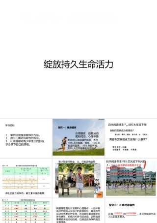 八年级生物上册 第三章人类的生殖和发育 第三节 走向成熟课件 济南版