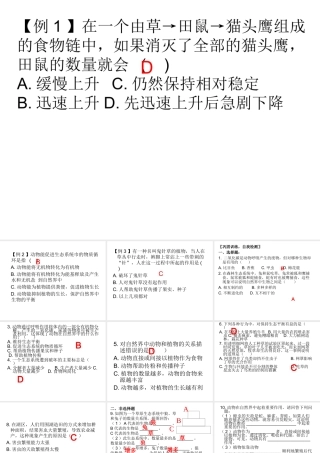 八年级生物上册 第一节动物在自然界中作用课件 人教新课标版