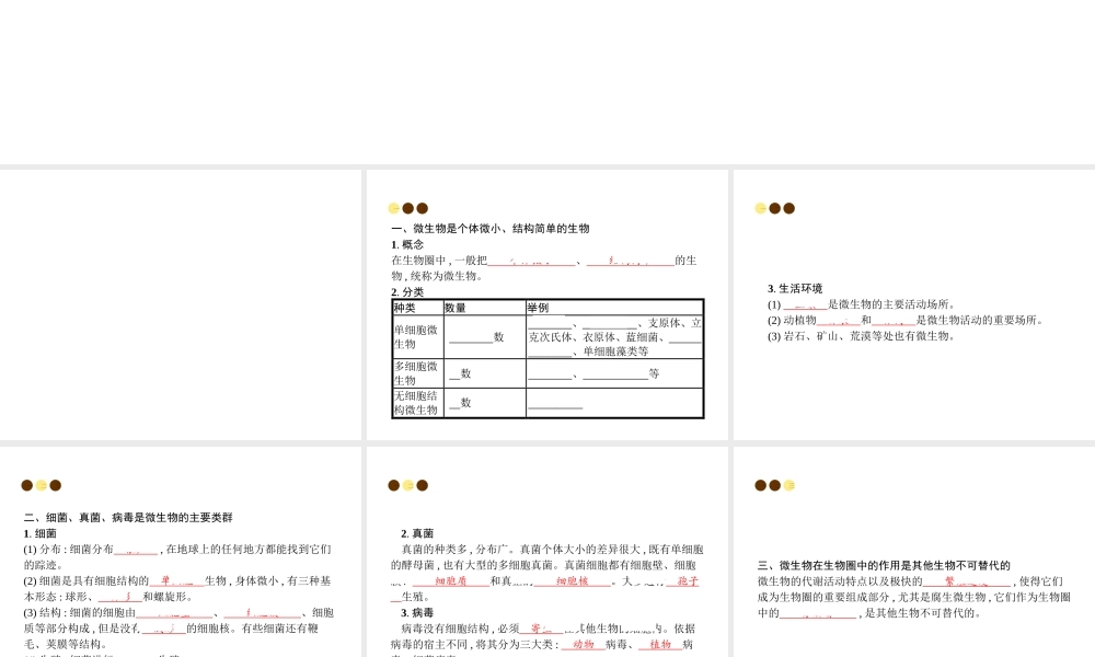 八年级生物上册 第五单元 第18章 第1节 微生物在生物圈中的作用课件 （新版）北师大版-（新版）北师大版初中八年级上册生物课件