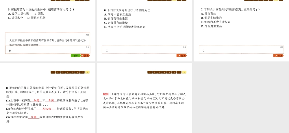 八年级生物上册 第五单元 第18章 第1节 微生物在生物圈中的作用课件 （新版）北师大版-（新版）北师大级上册生物课件