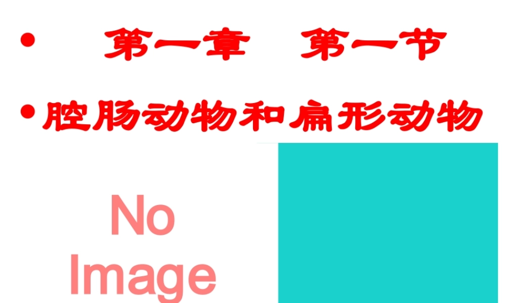 八年级生物上册 第五单元 第一章 第一节 腔肠动物和扁形动物课件1 （新版）新人教版-（新版）新人教级上册生物课件