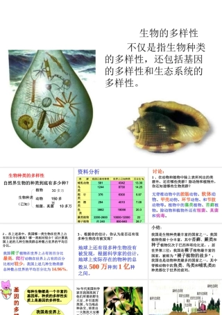 八年级生物上册 第六单元 第二章《 认识生物的多样性》课件 新人教版