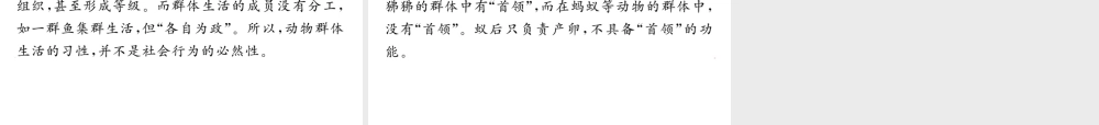八年级生物上册 第五单元 第二章 第三节 社会行为（第1课时 社会行为的特征）习题课件 （新版）新人教版-（新版）新人教版初中八年级上册生物课件