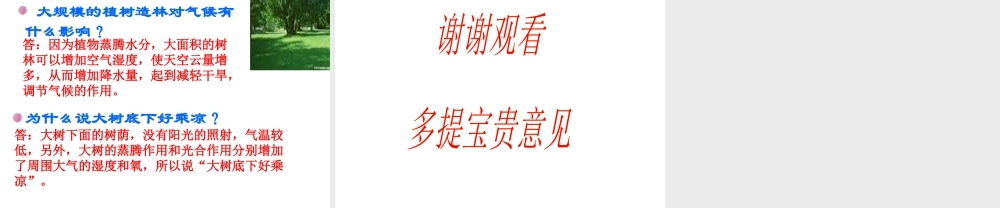 八年级生物上册 第六章《植物的蒸腾作用与植树造林》课件2 冀教版