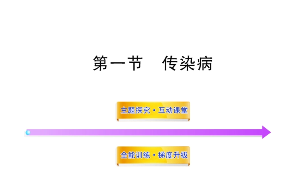 八年级生物上册 第十八章 第一节 传染病课件 苏教版