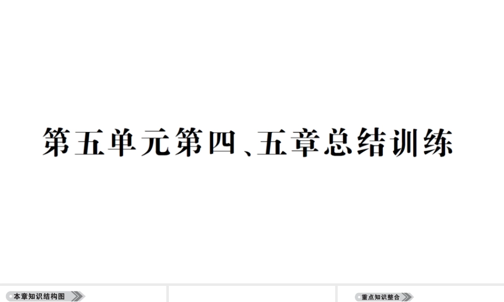 八年级生物上册 第五单元 第四、五章总结训练课件 （新版）新人教版-（新版）新人教级上册生物课件