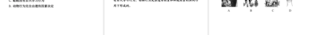 八年级生物上册 第十六章 第一节 先天性行为和后天学习行为课件 北师大版