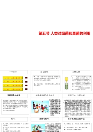 八年级生物上册 第五单元 第四章 第五节 人类对细菌和真菌的利用教学课件 （新版）新人教版-（新版）新人教级上册生物课件