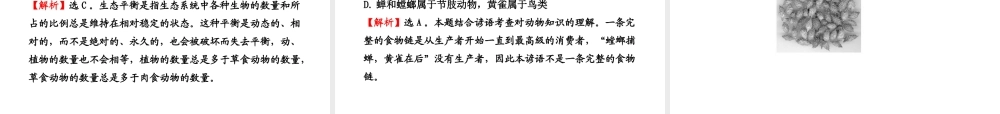 八年级生物上册 第十七章 第一节 动物在生物圈中的作用课件 北师大版