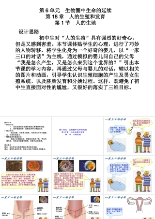 八年级生物上册《人的生殖》课件2 苏科版
