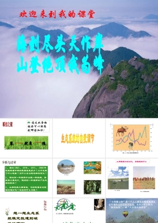 八年级生物上册《生态系统的自我调节》课件1 苏科版