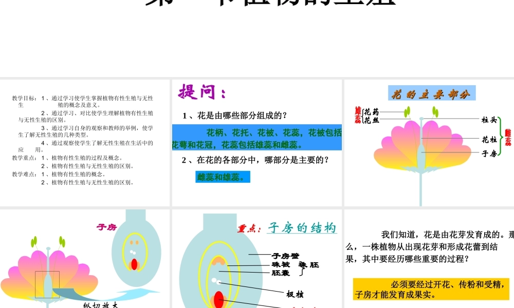 八年级生物下册 1.1 植物的生殖课件 新人教版-新人教级下册生物课件