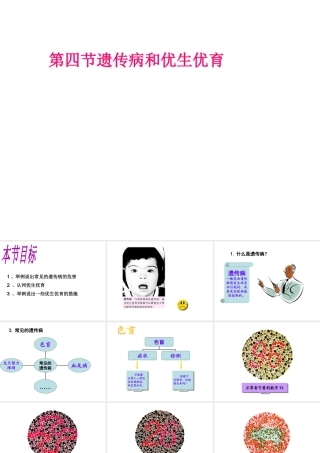 八年级生物上册《遗传和优生优育》》课件 苏教版