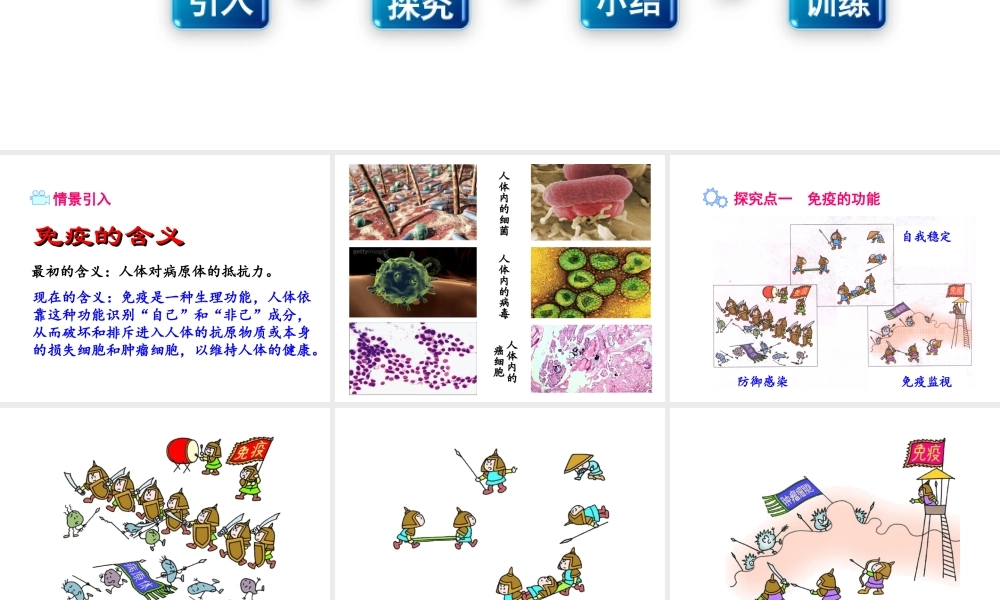 八年级生物下册 8.1.2 免疫与计划免疫（第2课时 免疫的功能与计划免疫、艾滋病）课件 新人教版-新人教级下册生物课件