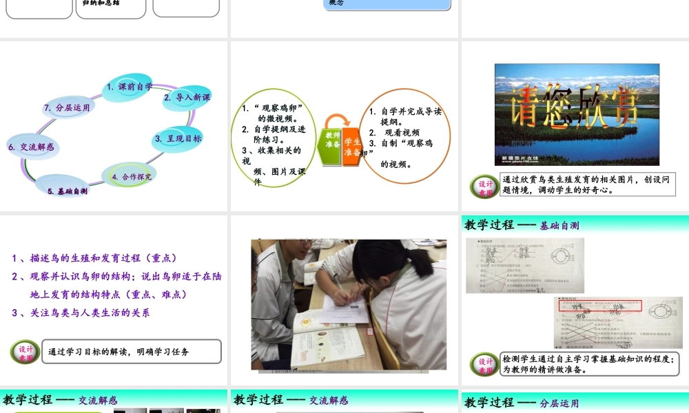 八年级生物下册 7.1.4 鸟的生殖和发育说课课件 （新版）新人教版-（新版）新人教版初中八年级下册生物课件