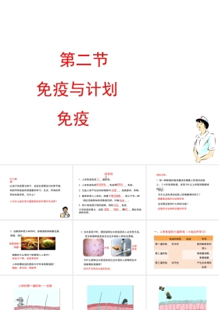 八年级生物下册 8.1.2 免疫与计划免疫教学课件 （新版）新人教版-（新版）新人教级下册生物课件