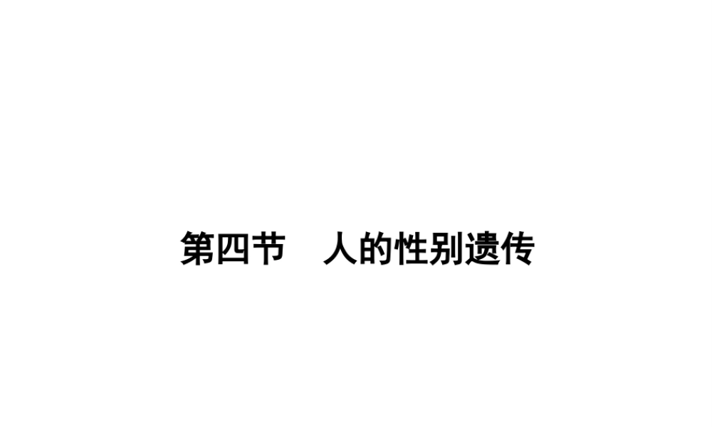 八年级生物下册 7.2.4人的性别遗传课件（新版）新人教版-（新版）新人教版初中八年级下册生物课件