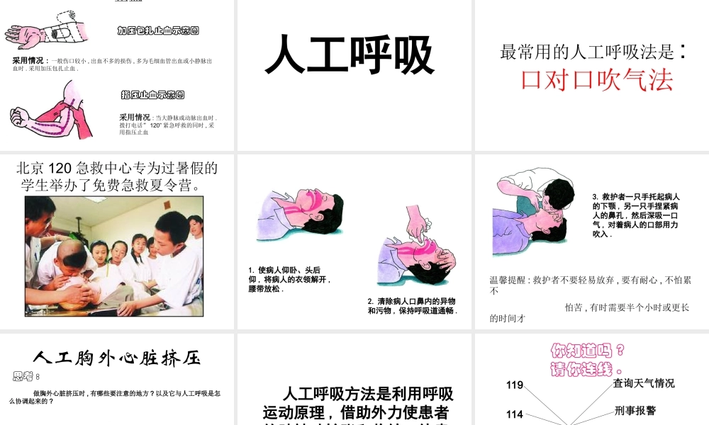 八年级生物下册 8.2 用药和急救课件2 （新版）新人教版