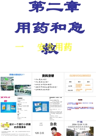 八年级生物下册 8.2 用药和急救课件2 （新版）新人教版