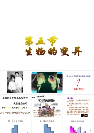 八年级生物下册 7.2.5 生物的变异课件4 （新版）新人教版