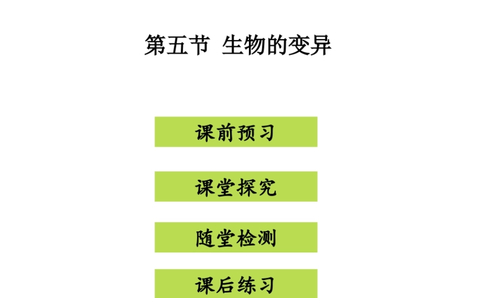 八年级生物下册 7.2.5生物的变异课件（新版）新人教版-（新版）新人教级下册生物课件