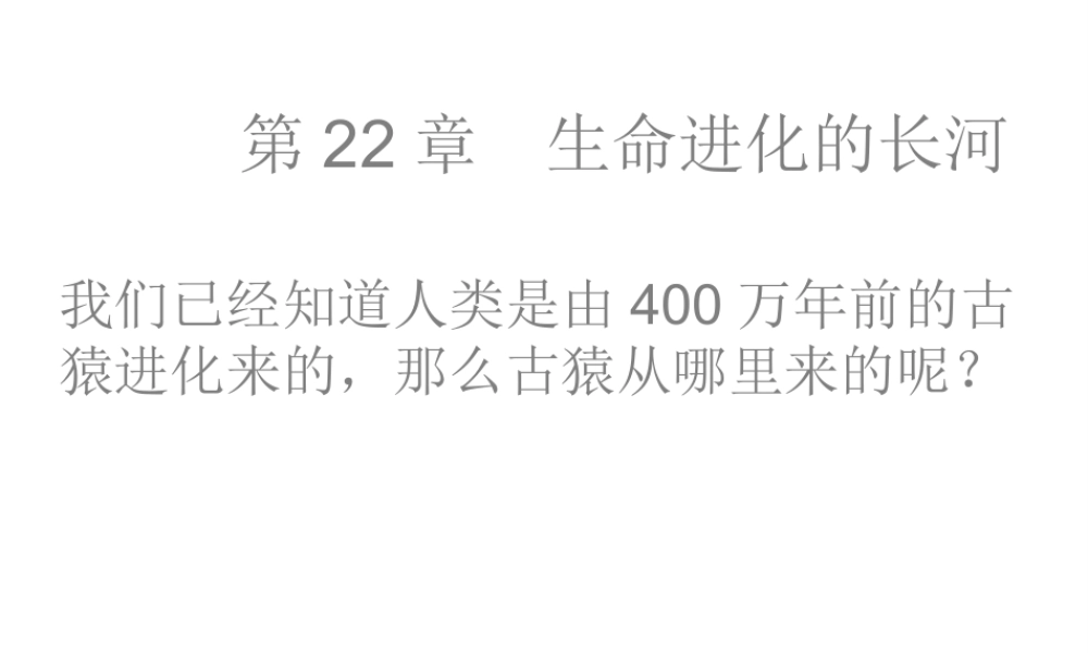 八年级生物下册 21.1 生命的起源课件 （新版）北师大版-（新版）北师大版初中八年级下册生物课件