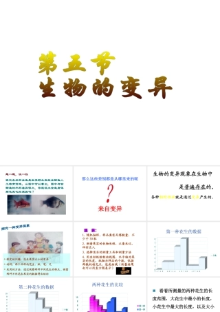 八年级生物下册 7.2.5生物的变异课件2 （新版）新人教版-（新版）新人教级下册生物课件