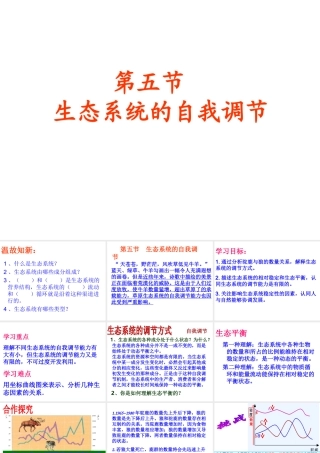八年级生物下册 6.2.5 生态系统的自我调节课件 （新版）济南版-（新版）济南版初中八年级下册生物课件