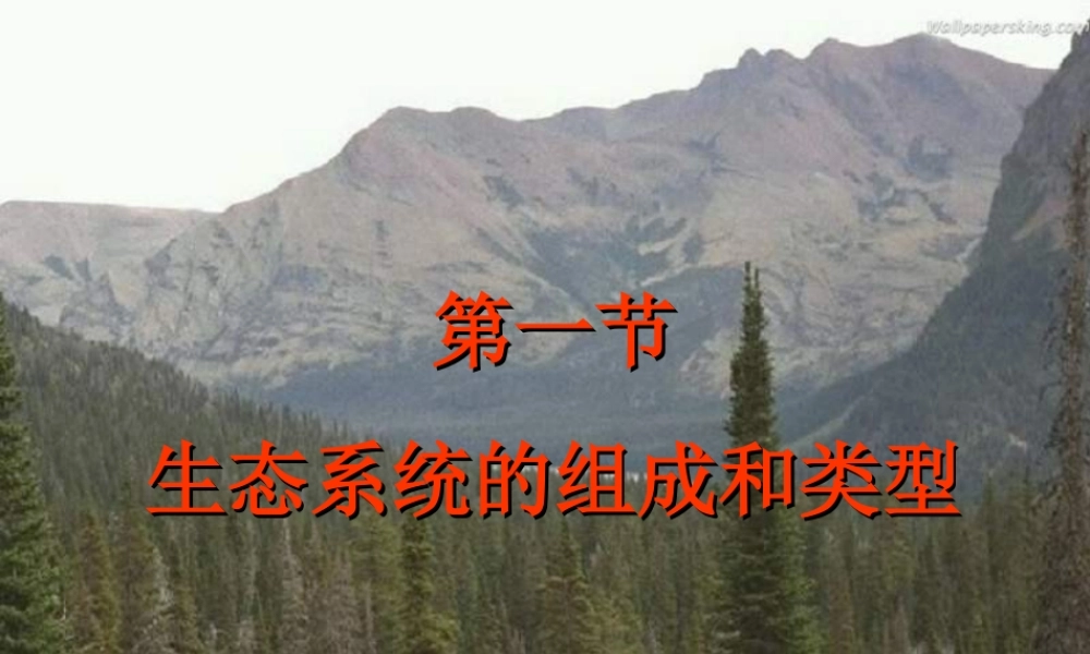 八年级生物下册 7.2.1 生态系统的组成和类型课件 冀教版-冀教版初中八年级下册生物课件