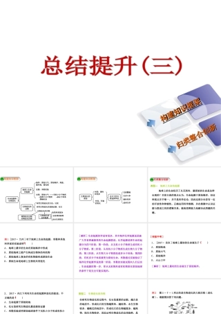 八年级生物下册 7.3 生命的起源和生物进化总结提升(三)课件 （新版）新人教版-（新版）新人教级下册生物课件
