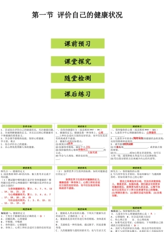 八年级生物下册 8.3.1评价自己的健康状况课件 （新版）新人教版-（新版）新人教版初中八年级下册生物课件