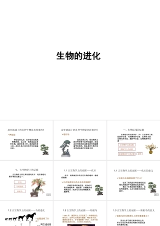 八年级生物下册 21.2《生物的进化》课件 （新版）北师大版-（新版）北师大版初中八年级下册生物课件