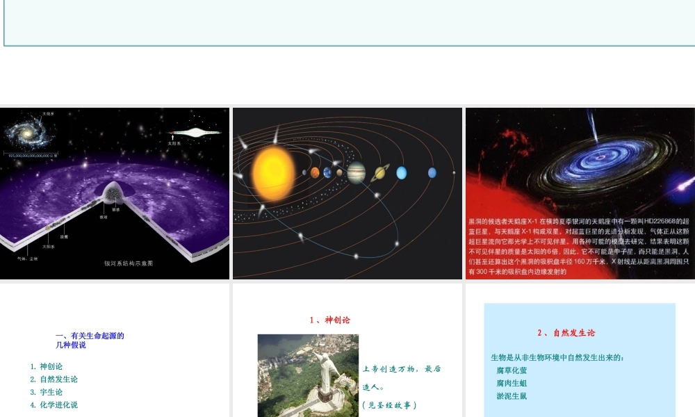 八年级生物下册 7.3.1 地球上生命的起源课件2 （新版）新人教版-（新版）新人教级下册生物课件