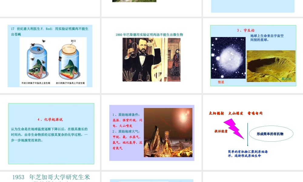 八年级生物下册 7.3.1 地球上生命的起源课件2 （新版）新人教版-（新版）新人教级下册生物课件