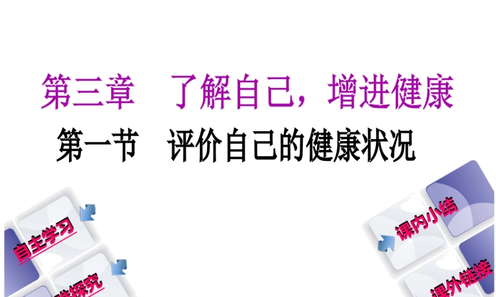 八年级生物下册 8.3.1评价自己的健康状况课件3 （新版）新人教版-（新版）新人教级下册生物课件