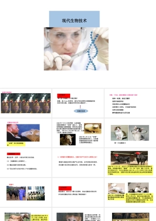 八年级生物下册 6.4现代生物技术教学课件 （新版）冀教版-（新版）冀教版初中八年级下册生物课件