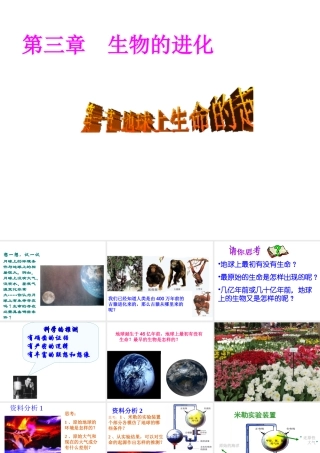 八年级生物下册 7.3.1 地球上生命的起源课件4 （新版）新人教版-（新版）新人教版初中八年级下册生物课件